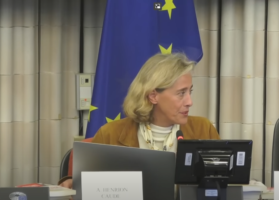 Alexandra Henrion-Caude au Parlement Européen