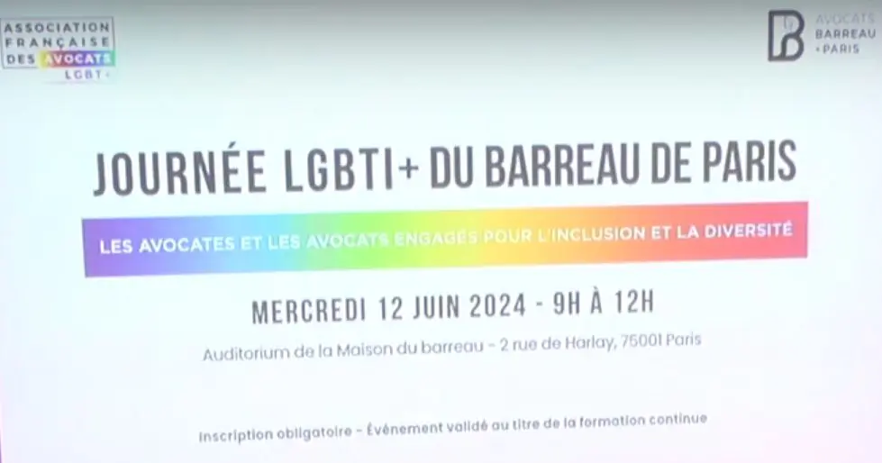 Journée LGBTI+ du barreau de Paris