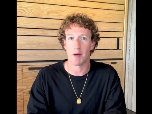 Mark Zuckerberg sur son compte Facebook